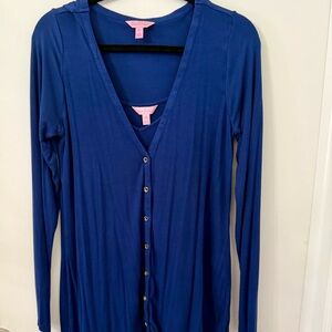 Lilly Pulitzer Lorne twin set in High Tide Navy
